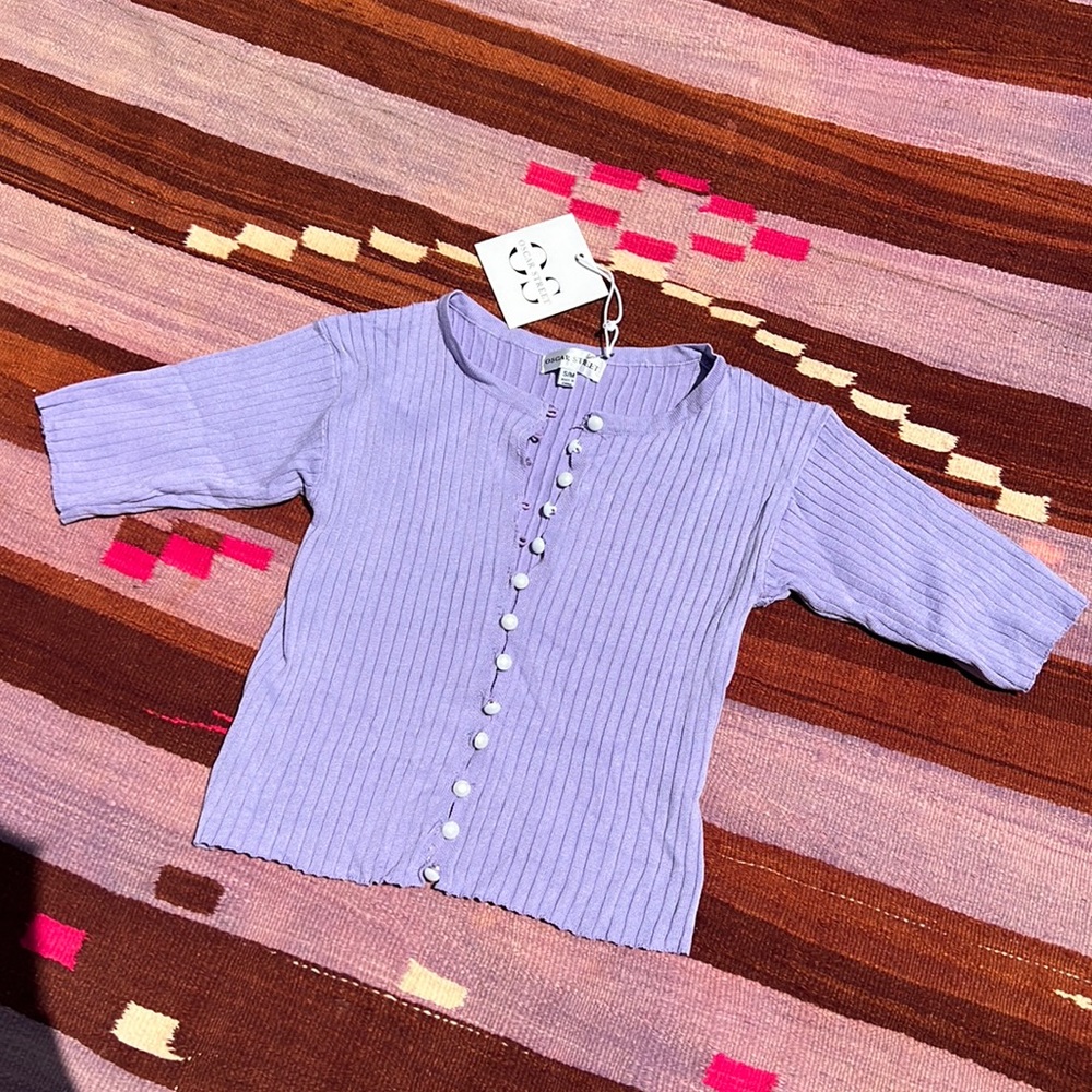 Button Up Knit Top